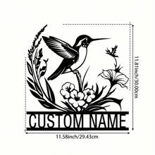 HELLOYOUNG 1pc Aangepaste Metalen Vogel En Bloem Muurdecoratie. Schattig Huisdier Koe Gepersonaliseerd Logo. Boerderij Stijl Decor. Metalen Vogel En Bloem Kunst. Aangepaste Naam Muurdecoratie Voor Porch, Tuin En Cadeau. Muurkunst Decor Woonkamer/Kantoor Metalen Kunstwerk Gepersonaliseerd Bord/Boerderij Bord/Tuin Decor