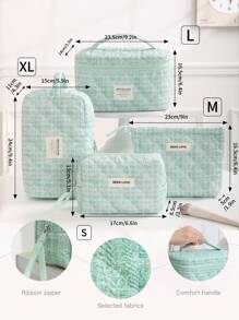 4 件/1 套闪光绗缝化妆包，Y2k 多功能化妆品收纳包套装带手柄，亮片闪光便携式毛绒包非常适合化妆、护肤和美容必需品，是日常魅力和礼物的理想优雅包，秋冬旅行和季节性服装必备，洗漱用品旅行收纳包，适合女士女孩化妆旅行洗漱用品收纳必需品礼品收纳拉链配件指甲包、房间装饰、包、化妆包、梳妆台、旅行、化妆包、旅行必需品、收纳、收纳、旅行必需品、化妆品收纳、化妆包、化妆品收纳、收纳包、洗漱用品包、桌面收纳、化妆包、化妆袋、化妆品收纳、化妆包配件、化妆包、化妆包、化妆包、化妆包、化妆包收纳袋、旅行、化妆包、包、化妆包、化妆袋、旅行必需品、化妆包、化妆包、包、旅行必需品、化妆配件、小化妆包、化妆包、化妆包、旅行必需品、大容量、大化妆包 - 綠色 - 查看 19