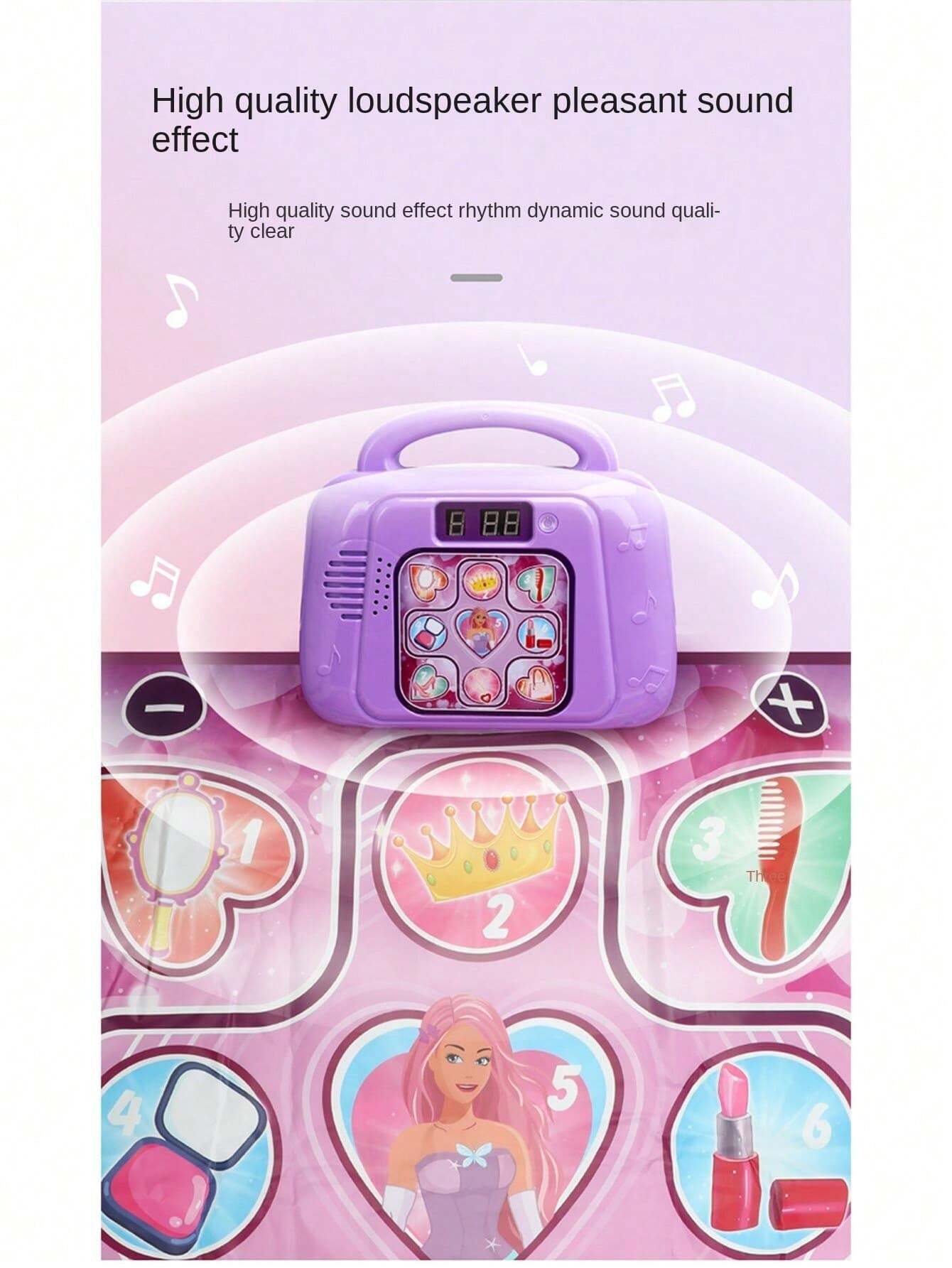 Pink Fitness Dance Blanket Dynamic Electronic Music Dancing Mat Portable Exercise Game Toys Kids