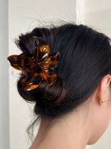 2 piezas Pinza de pelo transparente con estampado clásico de leopardo de 8 cm, elegante y retro, adecuada para trenzas, coletas, moños, apta para uso diario casual, ir y venir, vacaciones, fiestas, citas, escuela, universidad, accesorios de pelo de mujer para outfits de vacaciones