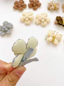 6/12 chiếc kẹp tóc hoa và bướm các loại, quà tặng cho bé gái - Nhiều màu - Xem 4
