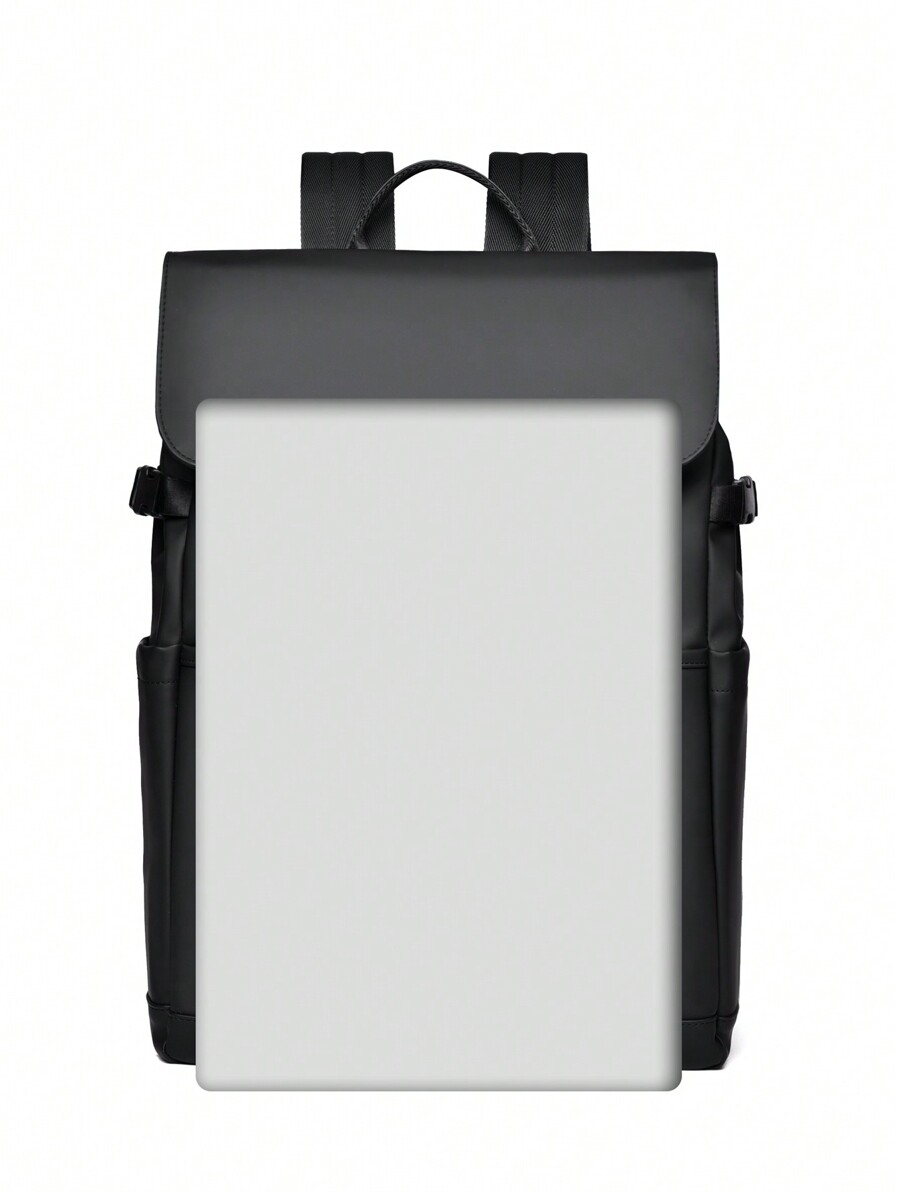 Men's Fashion Backpack, Simple Zipper Closure, Trendy Casual Daypack