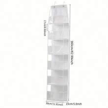 1 pieza/2 piezas Estantería organizadora de 4/6 niveles para montar en la puerta con bolsillos independientes, estantería de almacenamiento de tela montada en la pared, apta para armarios, baños, dormitorios y residencias, incluye 2 ganchos de metal, para organizar cosméticos, juguetes y artículos varios, pantalones, zapatos, vaqueros, botas, faldas, dormitorio, organizador, almacenamiento en el hogar, camiseta blanca para mujer, pantalones negros para mujer, ropa de invierno para dama, vestido