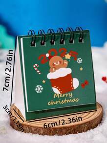 Calendrier de bureau de Noël mignon 2025, décoration ornementale