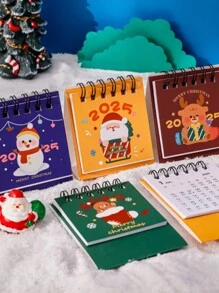 Calendrier de bureau de Noël mignon 2025, décoration ornementale