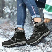 Men's Outdoor Shoes Including Winter Shoes, Running Shoes, Hiking Shoes, Anti-Slip & Thermal Lined Sports Shoes, Trail Running, Trekking Shoes, Wear-Resistant & Breathable Climbing Shoes, Men's High-Top Snow Boots, Ideal With Jacket