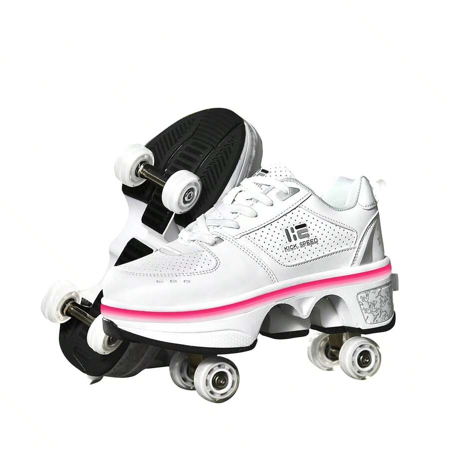 Kofuboke Roller Skate Shoes Sneakers Roller Shoes 2In1 Suitable
