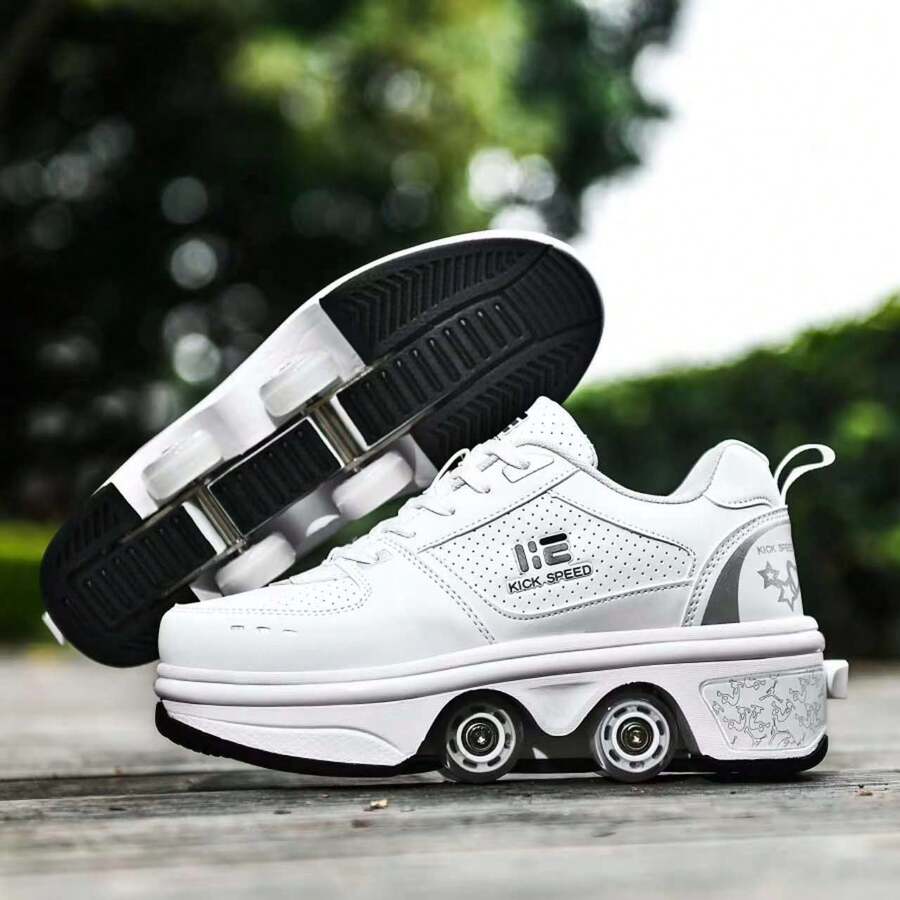 Kofuboke Roller Skate Shoes Sneakers Roller Shoes 2In1 Suitable
