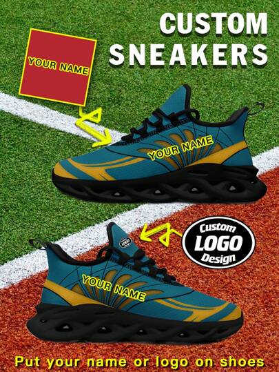 1 Pair Jacksonville Baseball Custom Sneaker, Personalized Name Running Shoes, Custom Blade Sneakers, Personalized Gift Low Top Running Shoes, Name Sneakers, Personalized Running Shoes For Women And Men, Personalized Sports And Casual Shoes, Gift For Mom/Dad/Her/Him/Girlfriend/Boyfriend/Wife/Husband/Friend