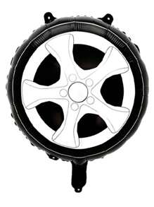 Bộ 7 bóng bay chủ đề xe đua, bóng bay số xe đua 40", bóng bay hình lốp xe và cờ bàn cờ sao 18", thích hợp trang trí tiệc sinh nhật, ngày lễ tình nhân, trở lại trường - Nhiều màu - Xem 4