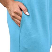 Long Dress Journalism Profession Personalized Printed Custom Cotton Casual Elegant Loose Comfortable - Màu xanh lam - Xem 3