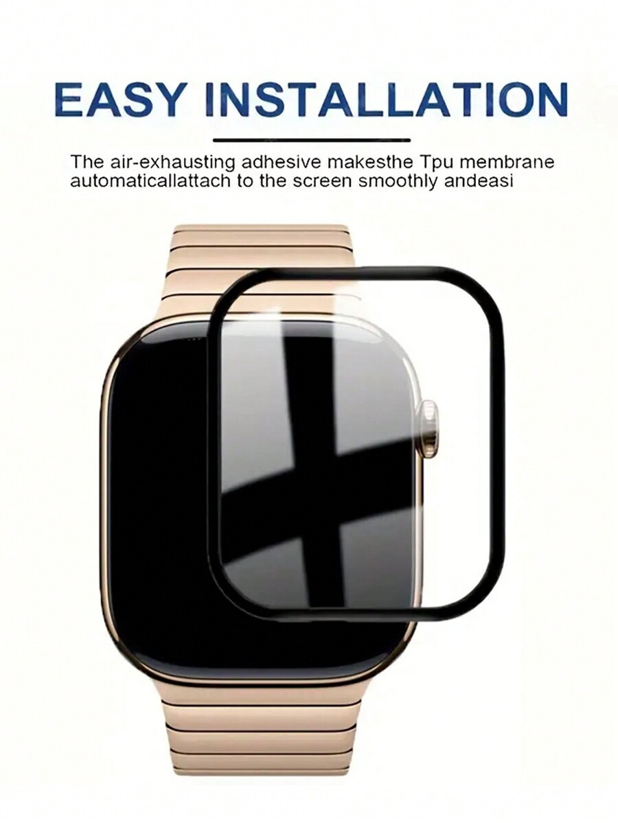 3pcs Tempered Glass Screen Protector For Smart Watch, 9H Hardness, Easy