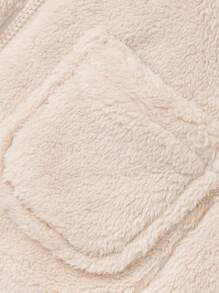 Balabala 儿童背心、冬季保暖珊瑚绒内衣、适合女孩的百搭外套 - 卡其色 - 查看 8