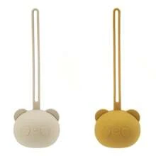 1pc Cute Panda Pacifier Case -  Silicone Holder For Newborn Boys And Girls - Perfect Gift For Holidays And Special Occasions - Multicolor - View 25