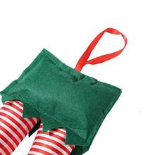 Accesorios de coche con piernas de elfo de Papá Noel, decoración navideña para el hogar, adornos colgantes para el árbol de Navidad, regalos de Feliz Año Nuevo