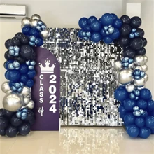 Bóng bay màu trắng ngọc trai 5 inch, 10 inch, 12 inch và 18 inch, Bóng bay màu trắng mờ, Bóng bay cao su tròn màu trắng ngọc trai, Bóng bay màu cổ điển Thích hợp cho đám cưới, sinh nhật, kỷ niệm Giáng sinh, tiệc theo chủ đề nền trắng, đồ trang trí hình vòm - Màu xanh hải quân - Xem 6