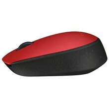 Logitech Wireless Mouse M170, Office Mouse, Symmetrical Design, Portable For Medium/Small Hands, Long Battery Life, Easy Operation, Instant Pairing, Includes 2.4GHz Wireless Receiver, Red - Red - View 8