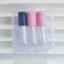 2pcs/Set 3ml Portable Empty Clear Mini Lip Gloss Tube Refillable Lip Balm Gloss Lipstick Containers For Women DIY Makeup Bottles