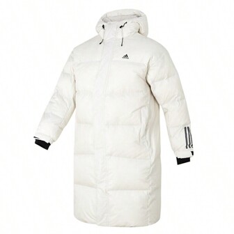 Adidas Boyfriend Style Men'S 2024 New Warm Jacket Mid-Length Sports Casual Down Jacket Il8927
