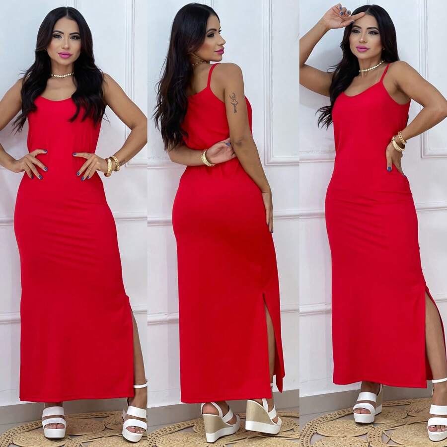 DRESS - Red - View 1