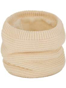 Add Velvet Bib Korean Version Of All The Neck Protector Sleeve Thick Grain Lovers Warm Scarf Winter 1pc - Solid Color - View 9