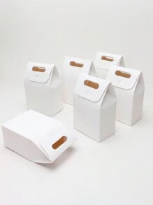 10 piezas/20 piezas/30 piezas Cajas de regalo para fiestas para caramelos, chocolates, pasteles con copos de nieve, galletas, postres, adecuadas para compras, regalos pequeños, embalaje de accesorios, regalos de cumpleaños - Papel - Ver 12