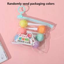 6 chiếc/gói bút dạ quang hình que kẹo mini dễ thương, bút dạ quang nhiều màu trung tính dùng để viết, ghi nhật ký, học tập - Quà tặng Giáng sinh, Quay lại trường - Nhiều màu - Xem 9