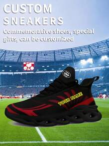 1 Paio di sneaker personalizzate da baseball di Atlanta, scarpe da corsa con nome personalizzato, sneaker con lama personalizzata, scarpe da corsa personalizzate basse, sneaker con nome, scarpe da corsa personalizzate per donne e uomini, scarpe sportive e casual personalizzate, regalo per mamma/papà/lei/lui/fidanzata/fidanzato/moglie/marito/amico