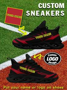 1 Paio di sneaker personalizzate da baseball di Atlanta, scarpe da corsa con nome personalizzato, sneaker con lama personalizzata, scarpe da corsa personalizzate basse, sneaker con nome, scarpe da corsa personalizzate per donne e uomini, scarpe sportive e casual personalizzate, regalo per mamma/papà/lei/lui/fidanzata/fidanzato/moglie/marito/amico