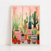1 tấm áp phích xương rồng Mexico theo phong cách Matisse tranh in nghệ thuật Mexico truyền thống tranh vải nghệ thuật treo tường hình ảnh trang trí phòng xương rồng không có khung - Nhiều màu - Xem 61