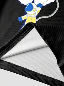 两件套青少年男童宇航员图案破洞太空长袖上衣和裤子睡衣套装 - 彩色 - 查看 6