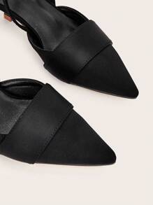 女士尖头高跟鞋，春夏新款 - 黑色 - 查看 3