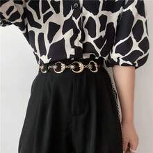 Belts Chain Women Metal Fashion Bloggers Women's Fashion Nightclub Party 2024 Summer - 金色 - 查看 2