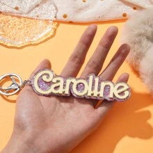 Customized Multi-Color Acrylic Letter Keychain, Best Gift For Family & Friends, Holiday/Birthday Surprise, Colorful, Cute, Adorable, Funny, Kawaii, Y2K, Stylish, Unisex, Casual, Custom, Customized, Ideal Gifts For Her, Her, Family, Friends, School Supplies, Back To School, For Teacher Gifts, For Dorm Rooms, For Teacher, For Teenagers, Junior High School Students, Middle School Students, High School Senior High School Students, College Students, University Students, Freshman, Sophomore, Underclassmen, Delicate Romance, Utilitarian Chic - Multicolor - View 39