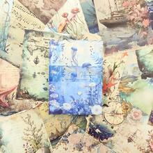100 Pcs/Pack Vintage Painting Paper, Rich Pattern Memo Pads, Useful Stationery For Diary, Note Taking, Reminder - Multicolor - View 7