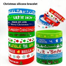 Merry Christmas Silicone Wristband, Party Wrist Strap. - Multicolor - View 2