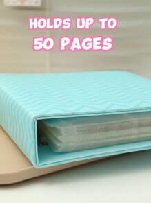 Album ảnh KPOP Bìa A5 Thẻ sưu tập với 20 trang 4 ngăn đựng thẻ 20 micron Bìa thẻ, Album bìa CPP 2 vòng với 160 khe, Bìa da PU Bìa album Kawaii dễ thương để sắp xếp thẻ giao dịch - Màu hồng - Hồng - Xem 6