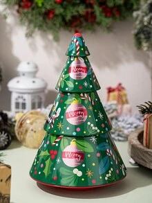 1 hộp thiếc đựng đồ trang trí cây thông Noel in hình hoạt hình, Giáng sinh, Đồ trang trí Giáng sinh, Quà tặng tiệc Giáng sinh, Đồ kỳ lạ, Mặt hàng rẻ nhất có sẵn, Hộp đóng gói, Đồ trang trí đám cưới - Nhiều màu - Xem 1