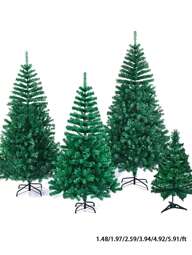 MEHELANY 1 Pieza Árbol de Navidad artificial de 600 ramas, árbol de Navidad verde, decoraciones navideñas de PVC, árbol de Navidad artificial, planta artificial, árbol de Navidad artificial para decoración del hogar, decoración de oficina, decoración de fiestas, decoración de fiestas de Año Nuevo, decoración de fiestas de Navidad (45cm/90cm/120cm/150cm/180cm), Día de San Valentín, Regalo