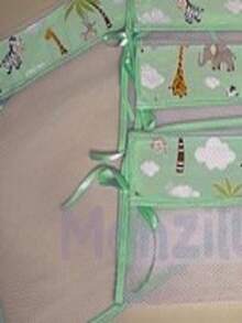 Kit Of 4 Printed Maternity Organizer Bags - màu xanh lá - Xem 3