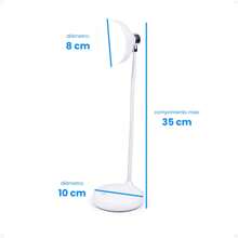 LED Night Light Bedroom Bedside Table Lamp Adjustable 3 Levels Neutral White Yellow Night Light Dimmable Touch Wireless Rechargeable - 白色 - 查看 4