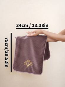 1 chiếc khăn tắm hoặc khăn mặt thêu lông cừu san hô thấm hút siêu mềm, bộ khăn tay dùng tại nhà cho các cặp đôi, khăn tắm phòng tắm mềm mại và thân thiện với da, nhiều màu sắc và kích cỡ - Màu nâu - Xem 9