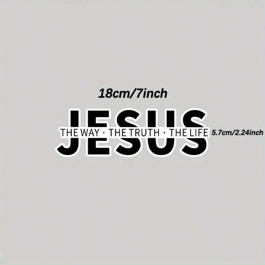 1 件乙烯基贴花汽车贴纸，7*2.24 英寸，适用于汽车、摩托车、光滑表面装饰贴纸 - 黑色 - 查看 1