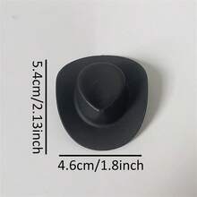 6 món đồ trang trí tiệc búp bê mũ cao bồi miền Tây mini dễ thương và đồ dùng làm đồ trang sức - nhiều màu - Xem 2