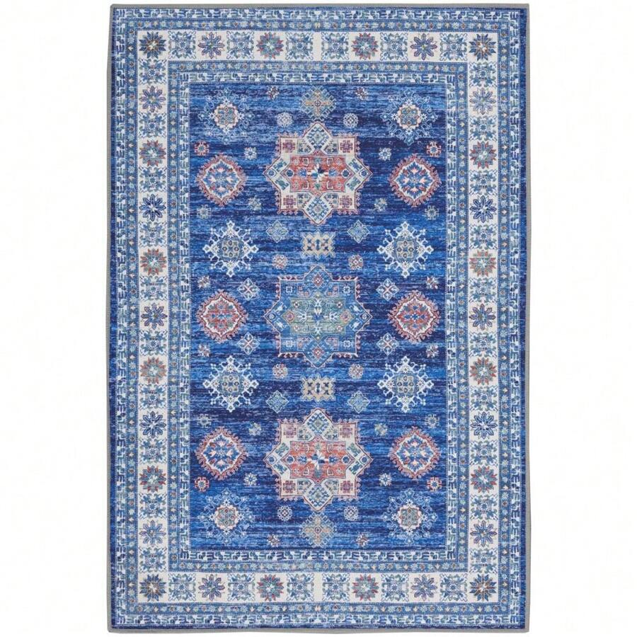 Fulton 2' X 3' Blue Vintage Indoor Rug | SHEIN USA