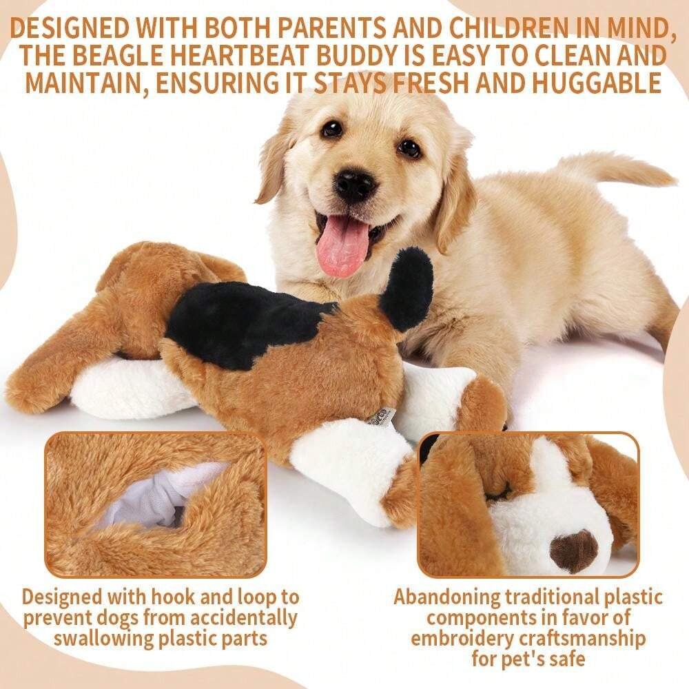 Générique Heartbeat Toy - Stuffed Plush Heartbeat, Calming Puppy