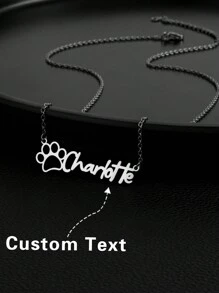 Collar personalizado con diseño de garra de gato de lujo, elegante, versátil y sexy, con corte del nombre personalizado. Regalo para amigos, familiares, cumpleaños, vacaciones, aniversarios, adecuado para fiestas y salidas a la calle.