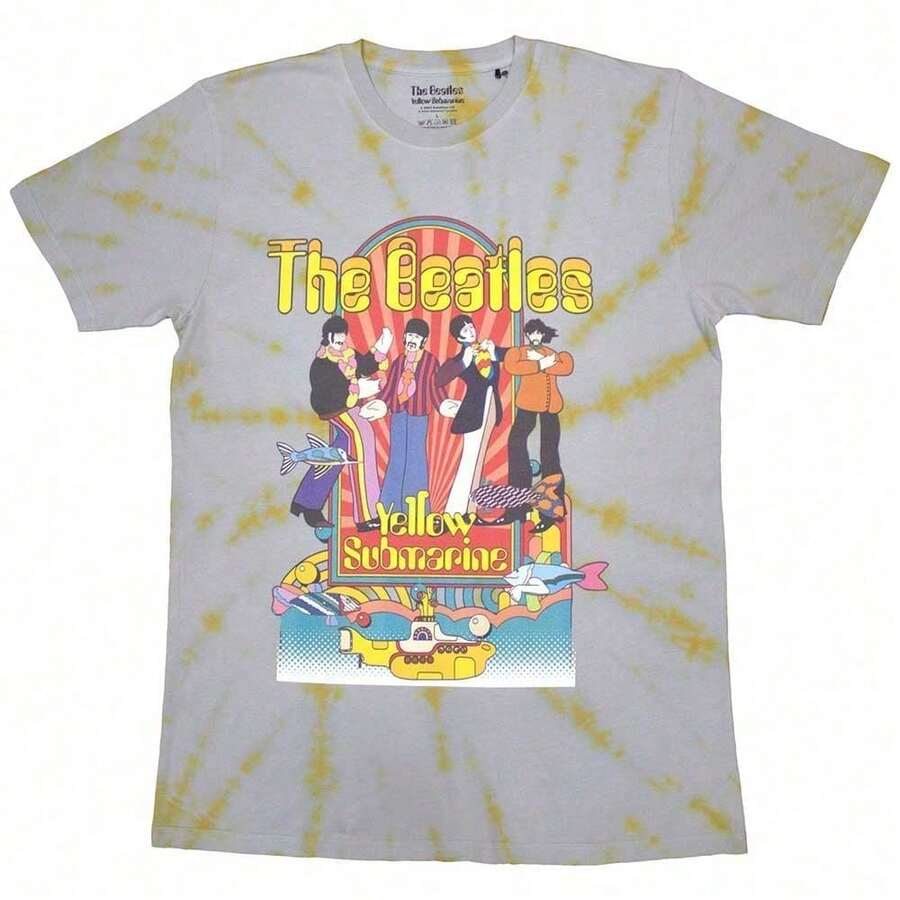 Hey Rusty The Beatles Official Band TShirt Yellow Submarine Band