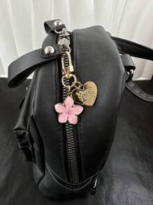 HAILIAN 1 件樱花形合金钥匙扣优雅轻巧的樱花设计带吊坠饰物适合包包/汽车钥匙装饰情侣/生日/圣诞节礼物感恩节 - 粉色 - 查看 6