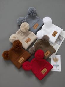 针织新生儿帽子冬季春季儿童无檐便帽女童男童婴幼儿配饰儿童帽子弹力0-3岁幼儿女孩男孩帽子